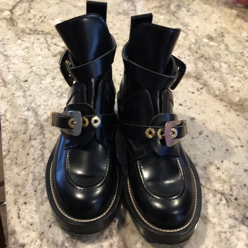 Balenciaga Ceinture Leather Boots
